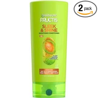 Garnier Fructis Sleek And Shine Fortifying Conditioner front view smoothing hair care