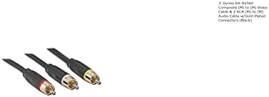 Authentic Dynex DX-AV060 analog signal transmission cable kit for home entertainment setups.