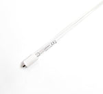 Close up view of the ceramic base pin alignment on the Lutrace water purification lamp