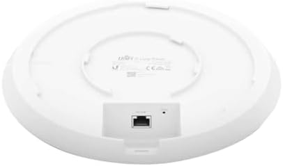 Ubiquiti Networks UniFi U6 Plus professional network access point close up view highlighting the premium matte white finish.