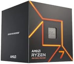 AMD Wraith Prism RGB cooler included inside the Ryzen 7 7700 package showing the fan blades and thermal fins.