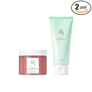 Beauty of Joseon Red Bean Mask and Green Plum Cleanser set front view