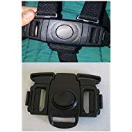 Ponini Black 5 Point Harness Buckle Clip replacement part front view