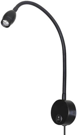 LED Reading Lamp 3W Warm White 3000K for Reading Books Black Plug Cord 2PCS - Image 4