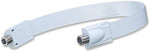 Goupchn flat RG6 cable bridging two standard outdoor and indoor digital television cables