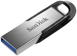 SanDisk high speed 128GB flash memory stick showing the USB 3.0 connector side