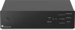 Pro-Ject discrete audio phono stage back panel showing XLR and RCA inputs