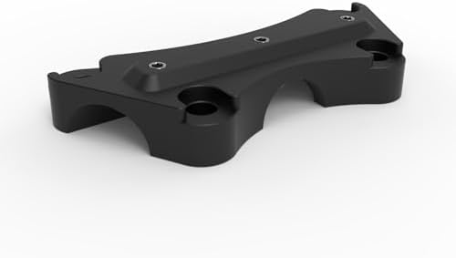 CNC machined aluminum gorilla grabber handlebar riser top clamp close up details
