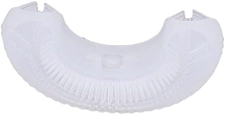 Ten count pack of Walfront kids toothbrush replacements in storage case
