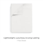 Mellanni brushed microfiber white top sheet close up texture showcase
