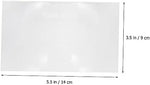 Top view of 14cm x 9cm optical grade PMMA Fresnel lens