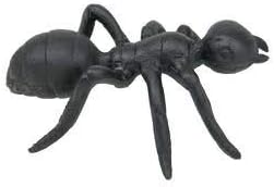 Home 2 Office cast iron black ant garden statue front view outdoor decor