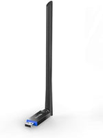 Tenda U11Pro USB network dongle showing the compact design and rotatable antenna joint.