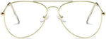 Detail of Aisswzber aviator glasses temple and arm hinge