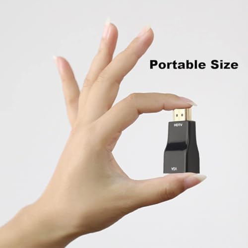 URELEGAN adapter cord illustrating connection process from laptop to screen.