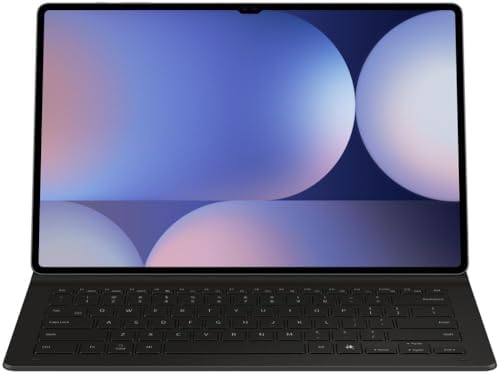 Samsung authentic imported tablet cover keyboard side view highlighting ultra thin portable design.