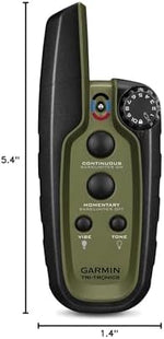 Side profile of Garmin Sport Pro collar and remote set