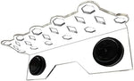 Aquarium Choice coral frag shelf close up detailing the precise cutout holes designed for universal plugs.