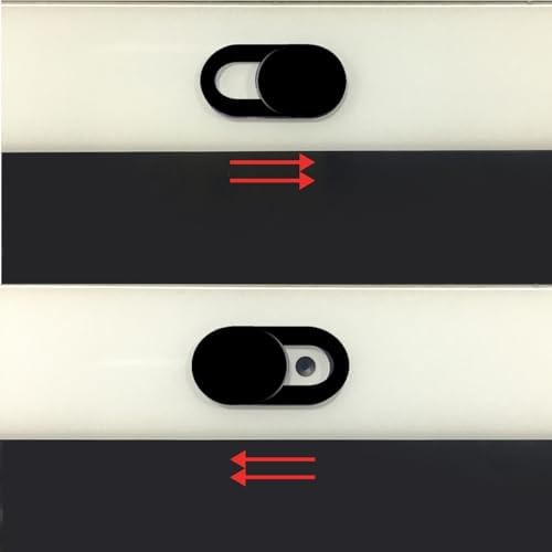 TENOC Privacy Cover Slide installed on an iPhone front camera