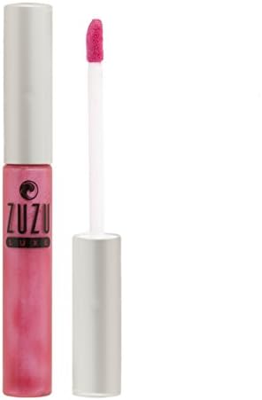 Zuzu Luxe Sheer Gloss tube showing bubblegum pink color