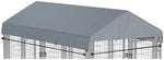 Close up of 600D Oxford fabric kennel cover with secure elastic bungee cords
