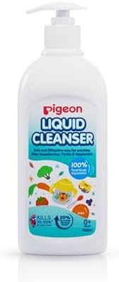 Pigeon Liquid Cleanser Naturals 700 ml | pH Friendly | No Added Color & Alcohol | Natural Baby Cleanser for Feeding Bottles, Accessories, Fruits & Vegetables - Image 2