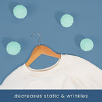 Six pack of S&T INC. dryer balls displayed for laundry room organization