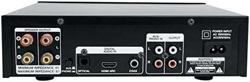Rockville BLUAMP 90 imported audio receiver displaying the built-in USB and SD card media playback slots