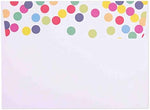 Premium five by seven inch celebration invitation stationery set with A7 envelopes