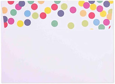 Premium five by seven inch celebration invitation stationery set with A7 envelopes