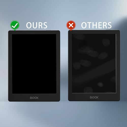 Easy application of matte screen film for Onyx Boox