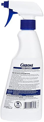 Carbona odor free oven cleaner gel formula back label directions and packaging details
