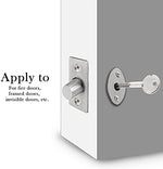 Lock core mechanism removed for simple screwdriver installation