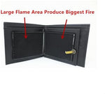 Black magic flaming wallet side profile for magicians