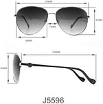 Authentic Jessica Simpson women's aviator sunglasses on display