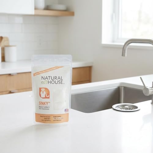 Natural House Sinky 60 count jar showing citrus scent label