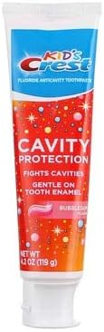 Crest fluoride toothpaste for toddlers and children aged 2 years and older.