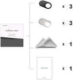 Step by step installation guide showing the 3M adhesive backing removal for device application.