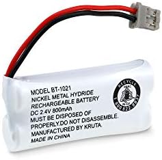 Kruta two point four volt internal phone battery highlighting the terminal connection plug.