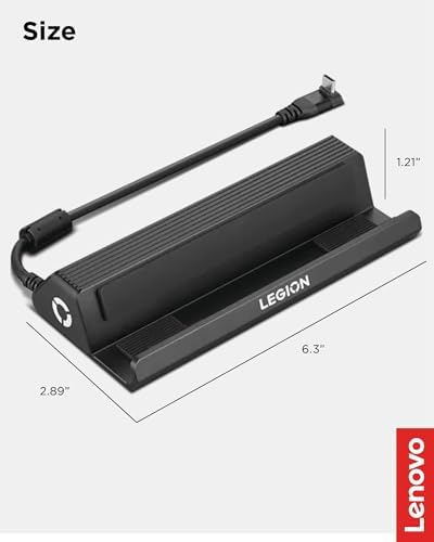 Lenovo handheld gaming accessory retail packaging highlighting authentic multi-functional port expansion layout.