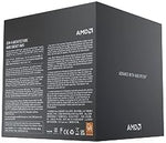 Back of the AMD processor box detail displaying the core specifications including 8 cores 16 threads and socket compatibility.