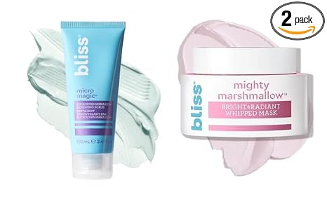 Bliss Exfoliation and Brighten Duo set front view
