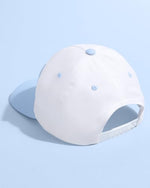 Xo, Fetti white and blue trucker hat lifestyle shot