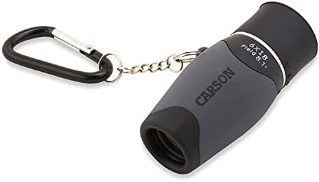 Carson MiniMight monocular with attached carabiner clip