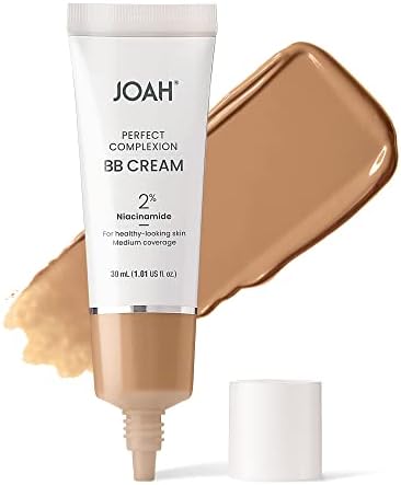 JOAH Beauty Perfect Complexion BB Cream with Hyaluronic Acid and Niaciminade,Korean Makeup with Medium Buildable Coverage,Evens Skin Tone Lightweight Semi Matte Finish Medium with Neutral Undertones - Image 1
