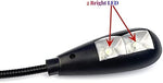 Kyfreshpower compact black electronic reading lamp showing the ten LED chip light source head
