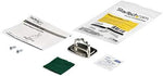 StarTech large device lock anchor packaging contents including mounting screws and adhesive backing