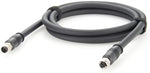 Contest 5-pin male to female industrial automation connector cable side profile.