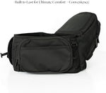 USA imported safety certified infant waist stool with side bottle holder pocket.