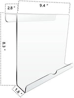 Lightweight transparent e-reader holder for home gym cardio equipment setups